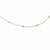 14K Two-Tone Diamond-Cut Beads Necklace