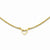 14K Yellow Gold Gold Fancy Franco Diamond-Cut Puff Heart Ext Necklace