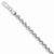 14K White Gold Polished Fancy Rolo Link Bracelet