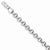 14K White Gold Polished Fancy Rolo Link Bracelet