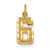 14ky Casted Small Diamond Cut Number 6 Charm hide-image