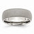 Stainless Steel Stone Finish 7mm Wedding Band