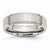 Stainless Steel Flat Beveled Edge 6mm Brushed and Polished Wedding Band