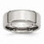 Stainless Steel Beveled Edge 8mm Polished Wedding Band