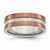 Stainless Steel 8mm Chocolate IP-plated Polished Wedding Band