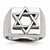 Stainless Steel Star of David Ring