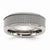 Stainless Steel Base with Steel Mesh Center 8mm Wedding Band