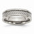 Stainless Steel & Grey Carbon Fiber 6mm Polished Wedding Band