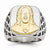 Stainless Steel Yellow IP-plated Jesus Polished Ring