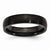 Stainless Steel Black IP-plated Brushed 5mm Wedding Band