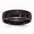 Stainless Steel Black IP-plated Brushed 6mm Wedding Band