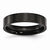 Stainless Steel Black IP-plated Polished Flat 5mm Wedding Band