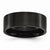 Stainless Steel Black IP-plated Polished Flat 8mm Wedding Band