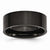 Stainless Steel Black IP-plated Brushed Flat 8mm Wedding Band