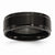 Stainless Steel Black IP-plated Brushed Center & Polished Edges 8mm Wedding Band