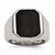 Stainless Steel Polished Enameled Ring