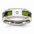 Stainless Steel Polished Camoflage Diamond 8mm Wedding Band