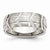 Stainless Steel Grooved 8mm Polished & Brushed Wedding Band