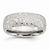 Stainless Steel Polished & Brushed Textured 8mm Wedding Band