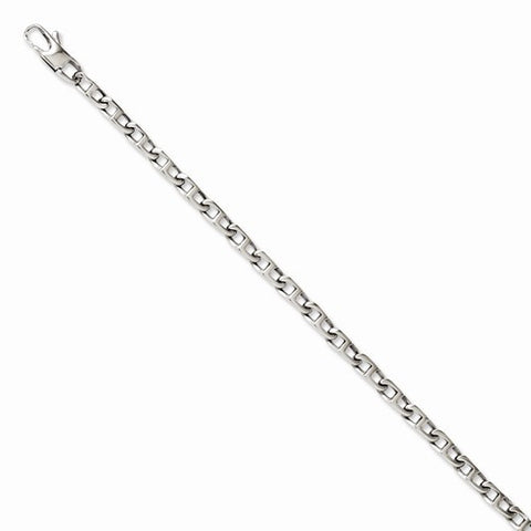 Stainless Steel Polished Oval Links Bracelet