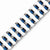 Stainless Steel Blue Ip-Plated Bracelet