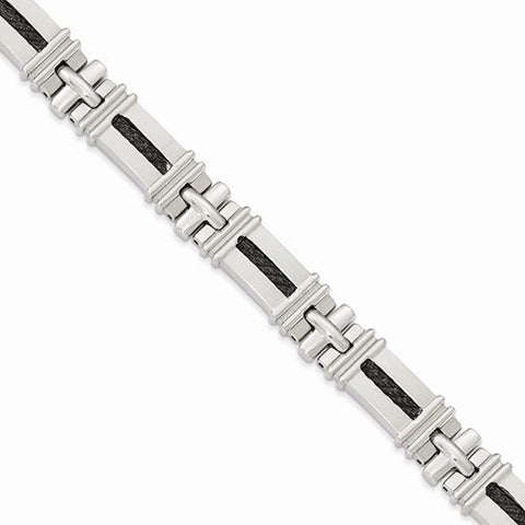 Stainless Steel Black-Plated Bracelet