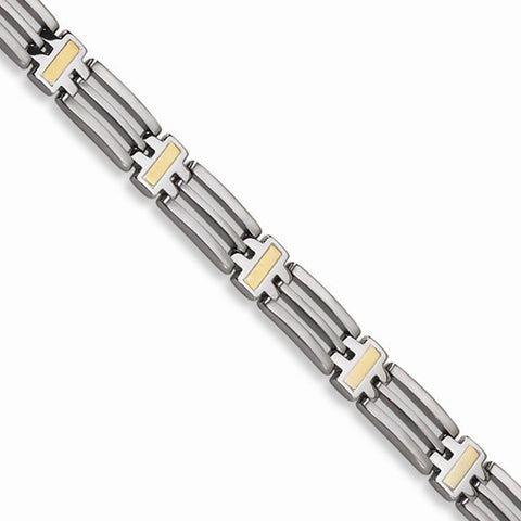 Stainless Steel Yellow Ip-Plated Bracelet