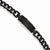 Stainless Steel Polished and Brushed Black Ip-Plated Bracelet