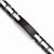 Stainless Steel Polished Black Ip-Plated Link Id Bracelet