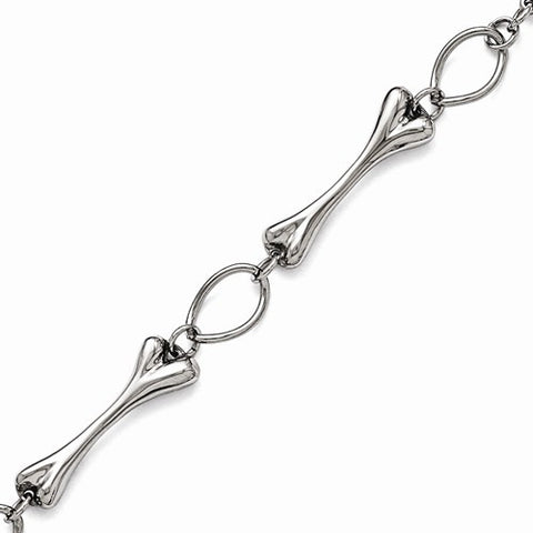 Stainless Steel Polished Bones Bracelet