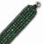 Stainless Steel Black Cord Woven Imitation Malachite Bracelet