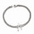 Stainless Steel Polished Wishbone Bracelet