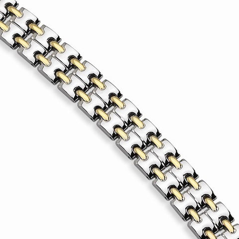 Stainless Steel Yellow Ip-Plated Bracelet