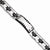 Stainless Steel Black Rubber & Black-Plated Id Bracelet