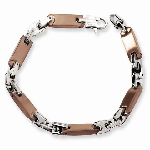 Stainless Steel Chocolate Ip-Plated Bracelet