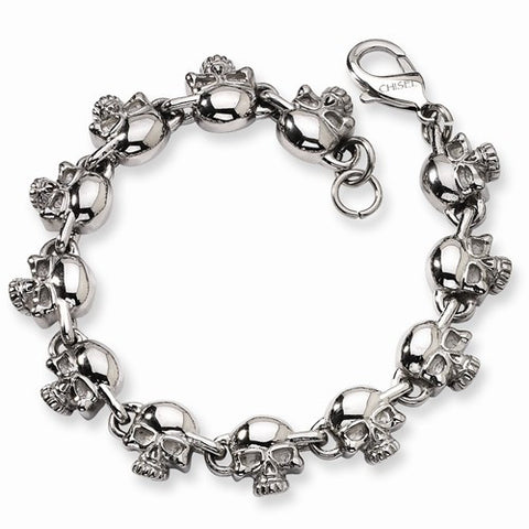 Stainless Steel Skull Bracelet