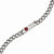 Stainless Steel Red Enamel Medical Bracelet