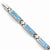 Stainless Steel Blue Enamel Bracelet