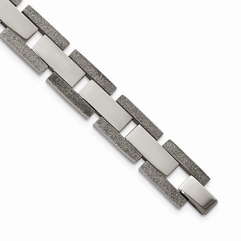 Stainless Steel Laser Cut & Polished Bracelet