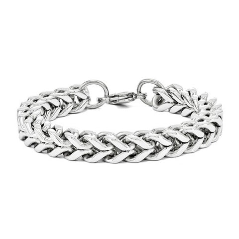 Stainless Steel Heavy Wheat Bracelet