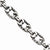 Stainless Steel Textured Antiqued Links Bracelet