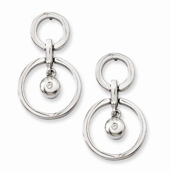 Stainle Steel CZ Earrings