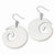 Stainle Steel Swirl Dangle Earrings