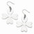 Stainle Steel Flower Dangle Earrings