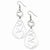 Stainle Steel Heart Teardrop Wire Earrings