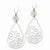 Stainle Steel Flower Teardrop Earrings