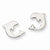 Stainle Steel Polished Dolphin Post Earrings