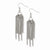 Stainle Steel Multistr& Dangle Earrings