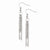 Stainle Steel Multistr& Fancy Dangle Earrings