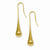 Stainle Steel Yellow IP-plated Dangle Earrings